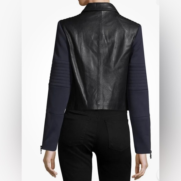 JBrand Aiah lamb leather moto jacket. Size Small - Picture 2 of 11